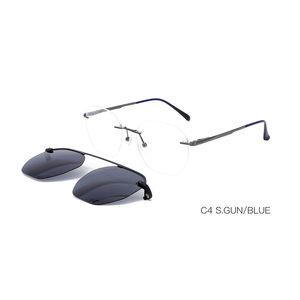 Gafas De <span class=keywords><strong>Sol</strong></span> magnéticas De alta calidad, lentes De <span class=keywords><strong>Sol</strong></span> polarizadas TAC sin marco, con bisagra De Metal, <span class=keywords><strong>Clip</strong></span> - Product Image 6
