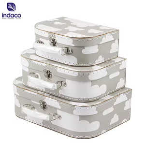 Popular Cardboard Boxes Paper Suitcase <b>Square</b> Gift Best Boxes Packaging Suitcase Gift Box with Handle - Product Image 1