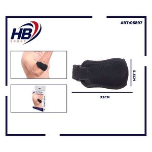 Protection de coude taille unique 70122 pour le fitness, équipement de sécurité avec protection corporelle 16,2*5,5 cm et sangle 32*3,6 cm - Product Image 3