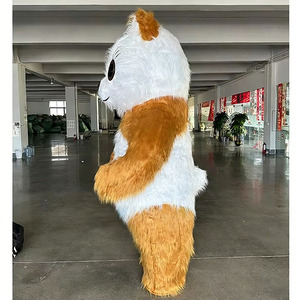 Disfraz de Mascota de Gato de Dibujos Animados Inflable de Peluche de Pelo Largo Personalizable, Color Rosa, para Carnaval, Halloween, Navidad, Adultos, Unisex, MOQ 1 Pieza - Product Image 2