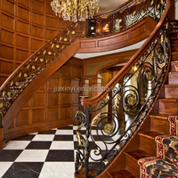 Rails d'escalier en fer forgé en spirale, d'excellente qualité, décoration moderne, pour l'intérieur
