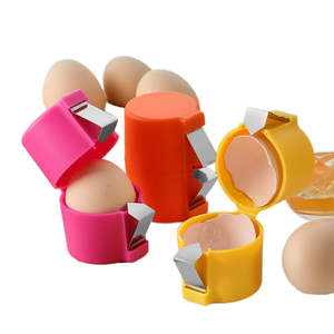 Batteur à œufs en plastique Outil de cuisson de cuisine à enlèvement rapide de coquille avec séparateur de coquille d'œuf et dispositif d'ouverture - Product Image 2