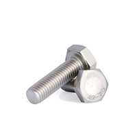 Vis hexagonales DIN933 de taille complète M4-M36, zinguées, pour la fixation de machines et la construction de ponts routiers