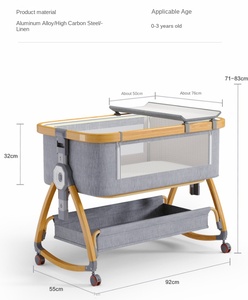 Wholesale Portable Multifunctional Baby Cot for Home & Hospital Use for Baby Cradle & Sleep Outdoor Bedside Shaker Included - Product Image 5