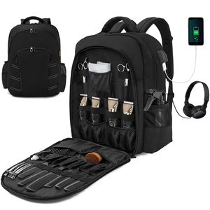 Sac de fournitures de barbier Sac à dos portable pour tondeuses et fournitures Sac organisateur de tondeuse pour coiffeur de voyage - Product Image 1