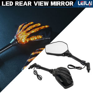 Espejo retrovisor Led para motocicleta, adecuado para pernos roscados de 8mm o 10mm, garra <span class=keywords><strong>fantasma</strong></span>, precio al por mayor - Product Image 5