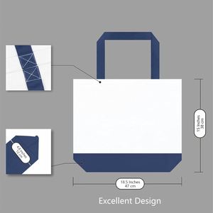 Sac de courses réutilisable en toile de coton super grande taille, design créatif DIY, sac à main artisanal coloré - Product Image 4