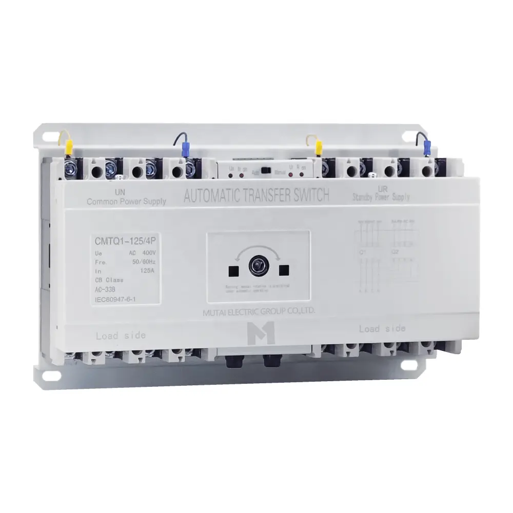 Dual power 2P 3P 4P electrical automatic transfer switch 100A 250 amp 400 amp ATS change over switch for generator