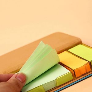 Custom Kraft Sticky Note Set Repositionable Adhesive <b>Memo</b> <b>Pads</b> for Office, School, Trade Shows and Gifts - Product Image 4