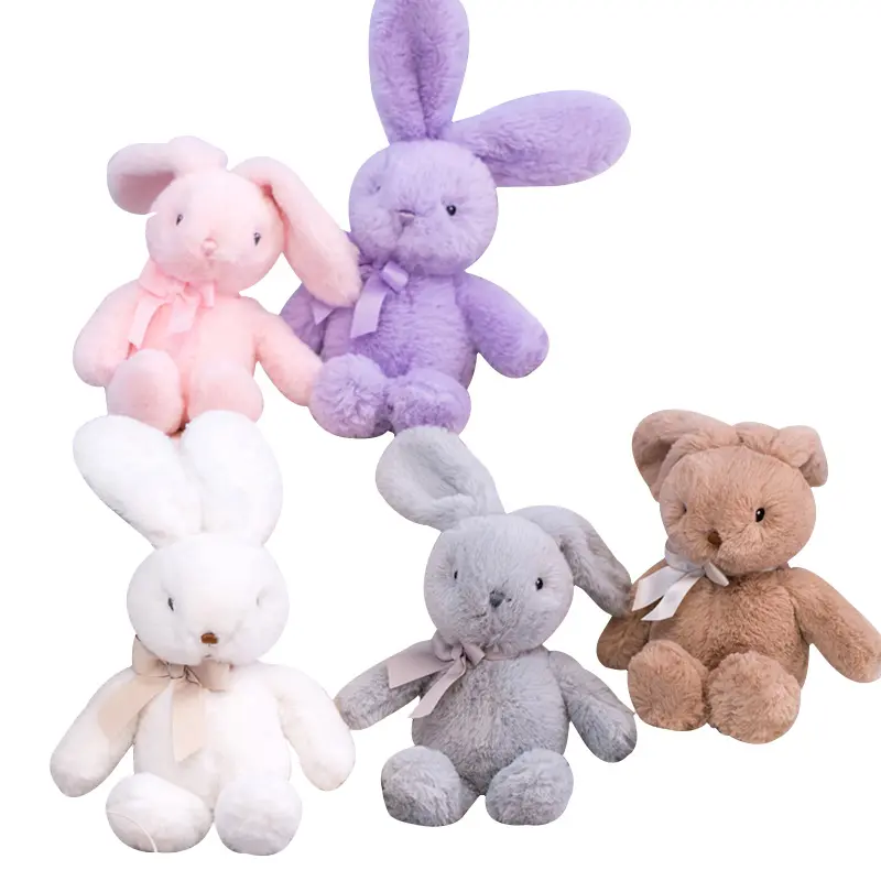 Новый персонализированный многоцветный кролик, кукла, милый серый Пасхальный кролик, плюшевые игрушки, мягкие животные, плюшевый кролик