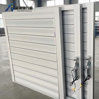 Système de ventilation à persiennes automatiques pour entrepôts et hôtels, en alliage d'aluminium, durable, écologique, persiennes extérieures pour usine