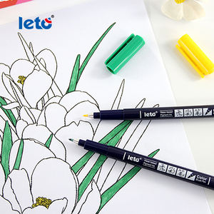 قلم فرشاة ملون قلم تحديد خيطي 12/18/24 قلم ملون قلم رسم مع غطاء للسحب - Product Image 4