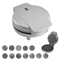Fabricant de casse-croûte électrique de gaufrier de vente chaude de WM-0009 avec 13 plaques détachables pour choisir