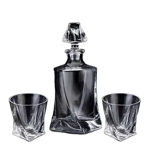 750Ml Groothandel Whiskyglazen Fles 200 Ml Whisky Wodka Liquor Glas Whiskyfles Decanter Glazen Decanter Cadeau Set