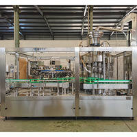 Ligne de remplissage de bouteilles en plastique automatique 3-en-1 en verre de whisky vodka liqueur machine d'embouteillage de jus de vin machine de remplissage d'alcool