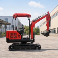 Mini-excavatrice chinoise de 3 tonnes, mini-pelle hydraulique avec tarière, moteur EPA, machine pour ferme et jardin