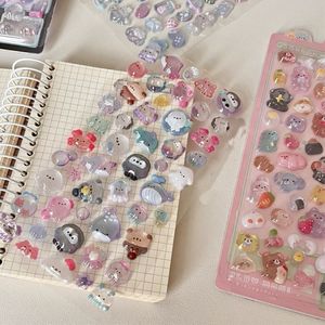 Cute Cartoon Puffy Stickers PVC Die Cut Glossy 3D Embossed Sticker Sheet for <b>Scrapbooking</b> and Crafting - Product Image 6