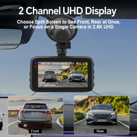 Caméra de tableau de bord WiFi 2.5K en promotion avec écran IPS 3 pouces, caméra avant/arrière, capteur G, enregistrement en boucle, enregistreur vidéo, boîte noire de voiture OEM