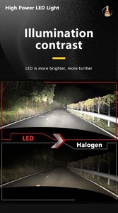 มาใหม่หลอดไฟหน้ารถยนต์ LED H7ท่อทองแดงสามท่อหลอดไฟ LED H4กำลังสูง130วัตต์12โวลต์กันน้ำได้ IP68 13000lm ติดตั้งอเนกประสงค์ - Product Image 4