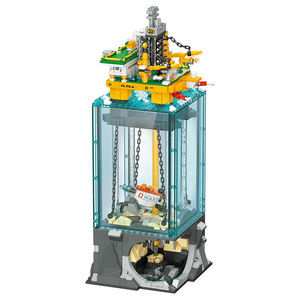 Set de Juguetes de Bloques de Construcción de 1064 Piezas, Escena de Perforación Marina, Cadena Mecánica Transparente de 3 Capas, Movible, STEAM, Decoración para el Hogar, Regalo - Product Image 1