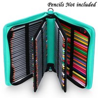 Étui Organisateur Grande Capacité de Bonne Qualité avec Poignée de Transport et Pochette à Crayons, 48/60/80/100 Emplacements pour Stylos, Lavable