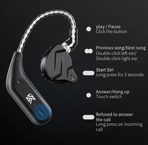 KZ AZ09 Bluetooth Module HD Bluetooth 5.2 Upgrade Cable HIFI Wireless Ear Hook With Charging Case