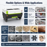 Machine de gravure et de découpe au laser CO2 pour acrylique, bois, MDF, cuir, tissu, 80W, 100W, 130W, 150W, découpeuse et graveuse laser CNC