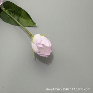 Qiye <b>Artificial</b> <b>Flowers</b> 4-Headed Bellflower Plastic Fabric <b>Wedding</b> Decoration Modern Style Floral Arrangement - Product Image 5