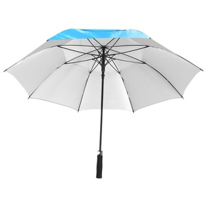 Heavy Duty Golf <b>Umbrella</b> Size Windproof Double Layer Canopy Ergonomic Rubber Handle Water Resistant <b>Umbrella</b> for Golf Rain - Product Image 3