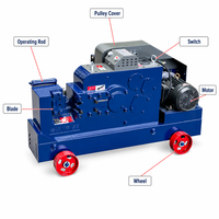 Machine à couper les barres d'armature XUANHUA, équipement pour la filetage de l'acier cornière, 3kW 220-440V 50/60Hz, composants de moteur et d'engrenage de haute qualité