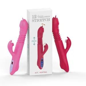 منتجات للكبار ألعاب جنسية أنثوية لعق اللسان هزاز حراري تليسكوبي بشاشة عرض ألعاب جنسية للنساء