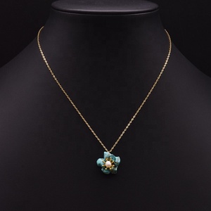 <span class=keywords><strong>Collana</strong></span> di <span class=keywords><strong>Perle</strong></span> Viola Autentiche, Lussuosa per Occasioni Speciali, in Rame Puro Naturale Lucidato, Vestibilità Comoda, Catena Lunga - Product Image 2
