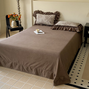 Copripiumino in quattro pezzi in stile retrò francese Set 100% collezione per la casa ispessita in lino 300tc - Product Image 4