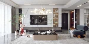 Mobilier de maison général avec vitrine <span class=keywords><strong>Meuble</strong></span> <span class=keywords><strong>TV</strong></span> en bois de style panneau pour usage spécifique - Product Image 4