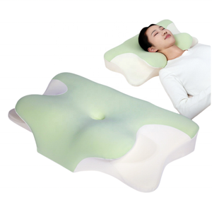 Dernière conception <span class=keywords><strong>de</strong></span> la <span class=keywords><strong>forme</strong></span> <span class=keywords><strong>de</strong></span> papillon Ménage <span class=keywords><strong>Ergonomique</strong></span> Utilisé pour soulager la douleur cervicale Coussin <span class=keywords><strong>de</strong></span> lit <span class=keywords><strong>Oreiller</strong></span> en mousse <span class=keywords><strong>à</strong></span> <span class=keywords><strong>mémoire</strong></span> - Product Image 1