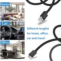 Câbles de charge USB Micro USB plats Inno Ln-018 PVC+PVC Cuivre étamé 5V 2.4A Haute qualité Transfert de données pour appareil photo et ordinateur Android