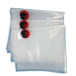 5 L BPA Free Clear Plastic Water Storage Bag With Dispenser Valve