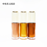 Crème Bronzante Minérale Waterproof Pailletée Maquillage Liquide Illuminateur Poudre Corps