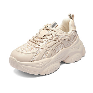 QLFashion negro <span class=keywords><strong>mujer</strong></span> en línea Popular Super Fire 2023 primavera y otoño nuevo estudiante Joker suela gruesa que muestra <span class=keywords><strong>zapatillas</strong></span> pequeñas Ins - Product Image 5