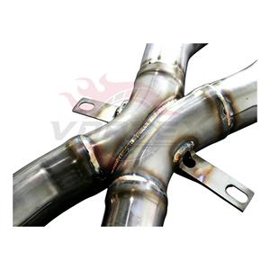 Système d'échappement Catback à soupapes en acier inoxydable Vortex pour BMW E90 E92 E93 M3 4.0L V8 avec sorties d'échappement quadruples polies argentées - Product Image 4