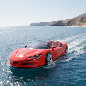 Lancha de Alto Rendimiento Jetcar de 115HP, de Fibra de Vidrio, para Eventos Acuáticos, Alquiler de Supercoches Acuáticos de 115HP, de Fibra de Vidrio - Product Image 1