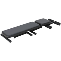 Banc de musculation en acier robuste, réglable et personnalisable, confortable, portable, pliable, pour entraînement en salle, logo personnalisé, unisexe