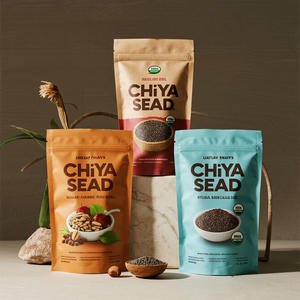 Sachets d'emballage en plastique avec fermeture éclair pour graines <span class=keywords><strong>de</strong></span> <span class=keywords><strong>chia</strong></span> 50g 100g Emballage <span class=keywords><strong>de</strong></span> graines <span class=keywords><strong>de</strong></span> <span class=keywords><strong>chia</strong></span> biologique recyclable en aluminium imprimé personnalisé - Product Image 2