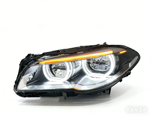 Faro LED Modificato SJC per BMW Serie 5 F10 con <span class=keywords><strong>Angel</strong></span> Eye Bicolore (6 Gialli 5 Bianchi, con Autodiagnosi) 2011-2017 - Product Image 5