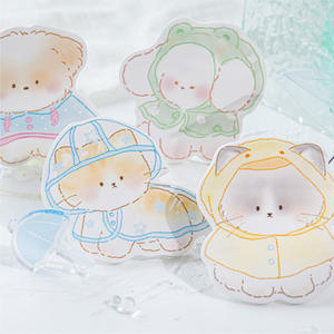 30 yaprak/paket şekilli yapışkan notlar yağmurluk Paws koleksiyonu sevimli Pet tasarımlar öğrenci ofis Memo notları - Product Image 3