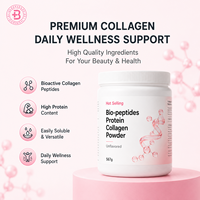 Poudre de protéines de collagène bio-peptides OEM Beauty Nutrition, sans saveur, pot de 567 g, facile à mélanger, complément alimentaire quotidien pour le bien-être