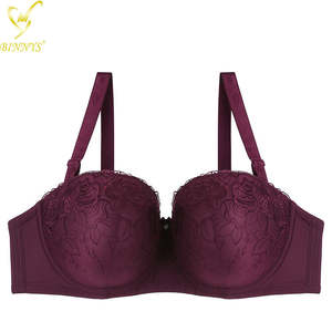 BINNYS haute qualité Soutiengorge Grandes <span class=keywords><strong>Bonnets</strong></span> grande <span class=keywords><strong>taille</strong></span> 36 F Nylon Sexy dentelle tasse à armatures femmes balcon Balconette <span class=keywords><strong>soutien</strong></span>-<span class=keywords><strong>gorge</strong></span> - Product Image 2