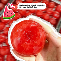 Balle sensorielle ronde souple et moelleuse en forme de pastèque, remplie de slush, pour soulager le stress, nouveauté à presser