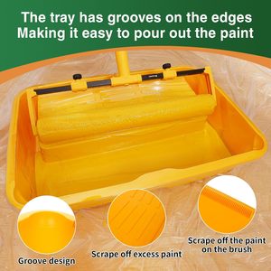 Kit de <span class=keywords><strong>rouleau</strong></span> à <span class=keywords><strong>peinture</strong></span> de 18 pouces, <span class=keywords><strong>bac</strong></span> à <span class=keywords><strong>peinture</strong></span> de 18 pouces avec doublure, <span class=keywords><strong>rouleau</strong></span> à <span class=keywords><strong>peinture</strong></span> en microfibre, kit de <span class=keywords><strong>peinture</strong></span> pour la <span class=keywords><strong>peinture</strong></span> de la maison - Product Image 5