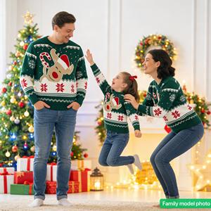 Pull tricoté chaud et décontracté pour femme, idéal pour les fêtes et Noël, vente en gros - Product Image 5